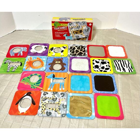 Gibby & Libby My First Touchable Matching Game animals sensory texture - Picture 2 of 6